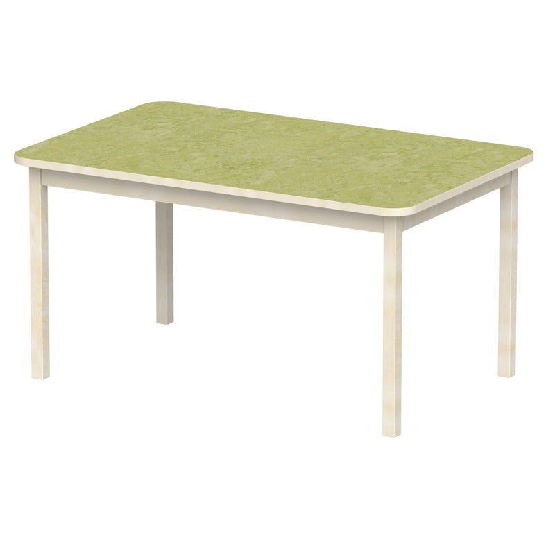 Bord Anna RH 140x90 cm, beige Marmoleum