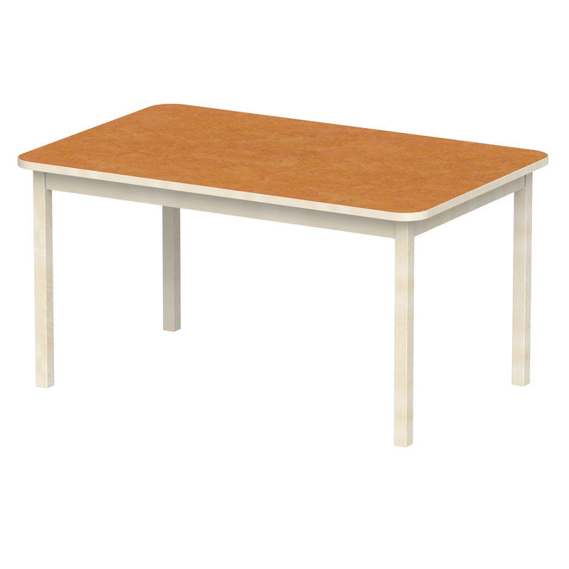 Bord Anna RH 140x90 cm, beige Marmoleum