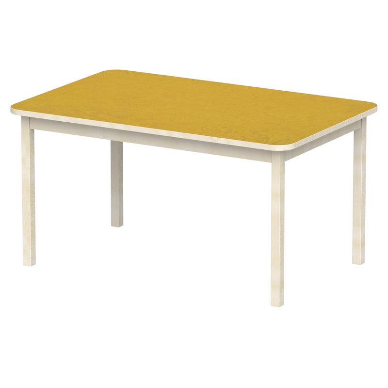 Bord Anna RH 140x90 cm, beige Marmoleum