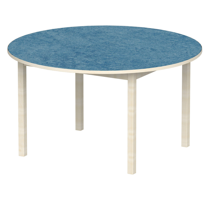 Bord Anna runt 130 cm, beige Marmoleum