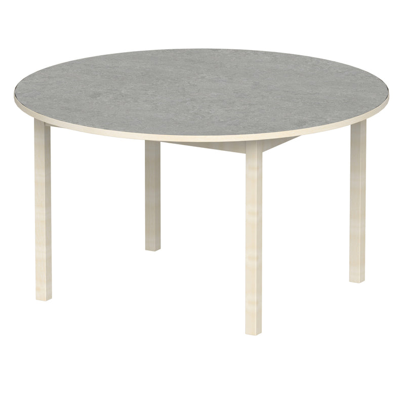 Bord Anna runt 130 cm, beige Marmoleum