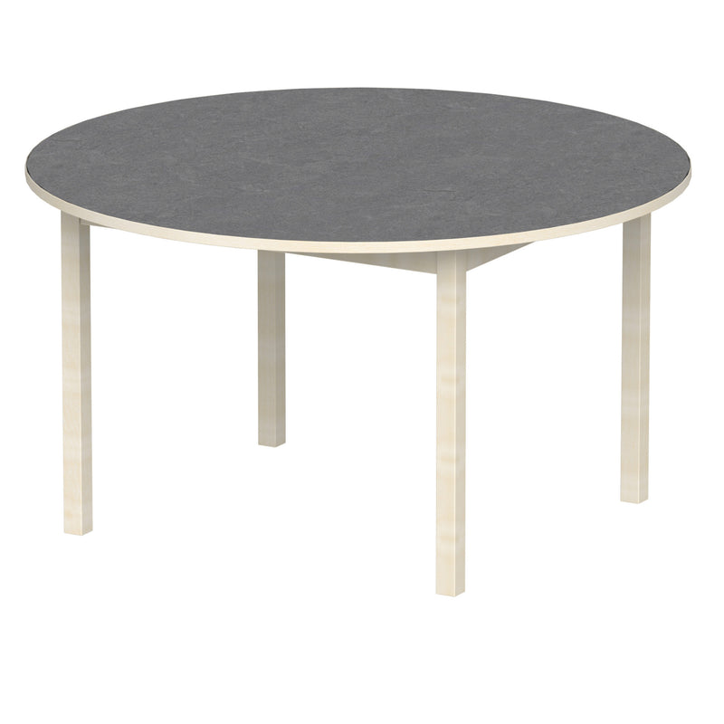 Bord Anna runt 130 cm, beige Marmoleum