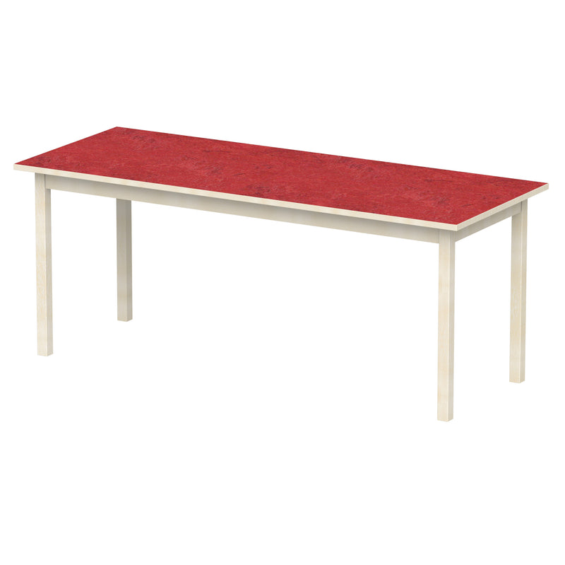 Bord Anna 180x70 cm, beige Marmoleum