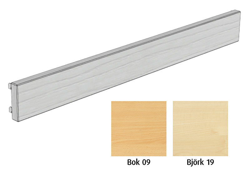 Rygglist Peter B 90 cm 3-plats, björk