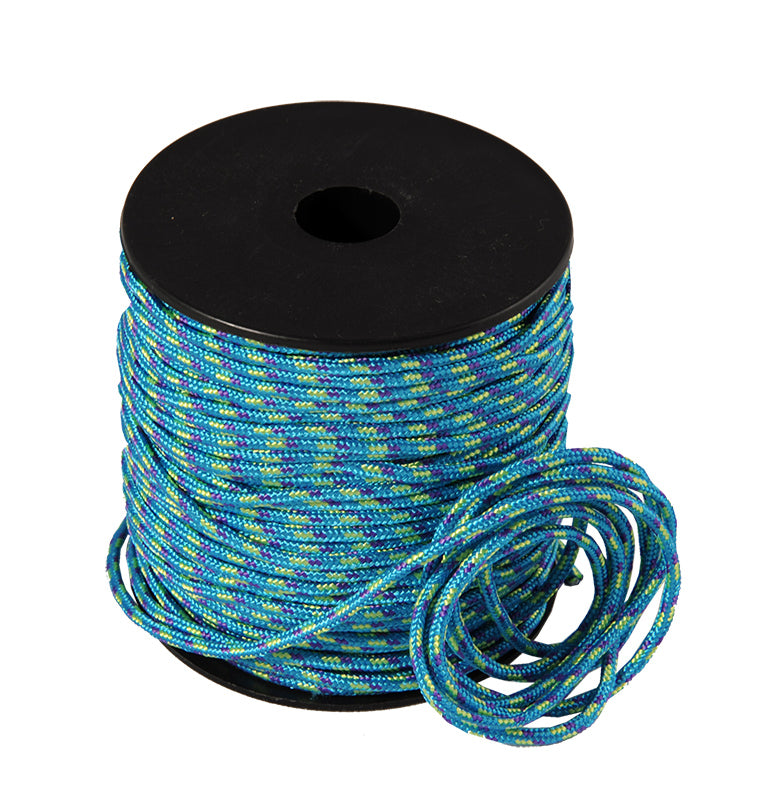 Polyesterilanka / Paracord Ø 2 mm turkoosi/vihreä/sininen