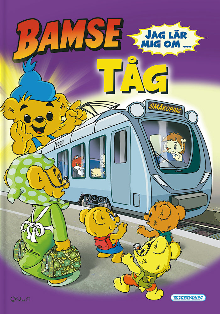 Bok Bamse Jag lär mig om tåg