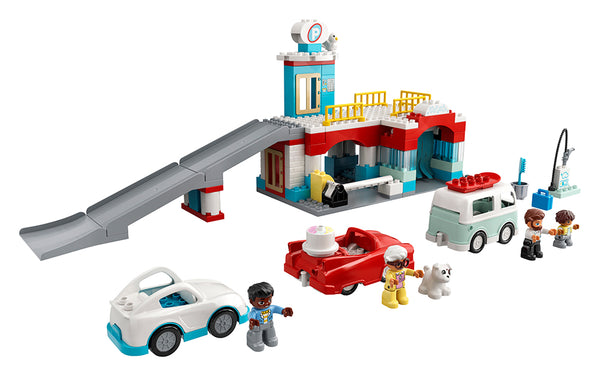 LEGO® Duplo® Parkkihalli ja autopesula 112 osaa