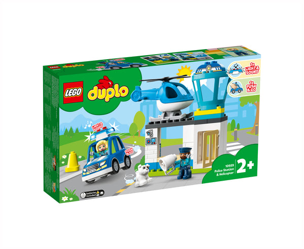 LEGO DUPLO kaupungin poliisiasema ja helikopteri 10959