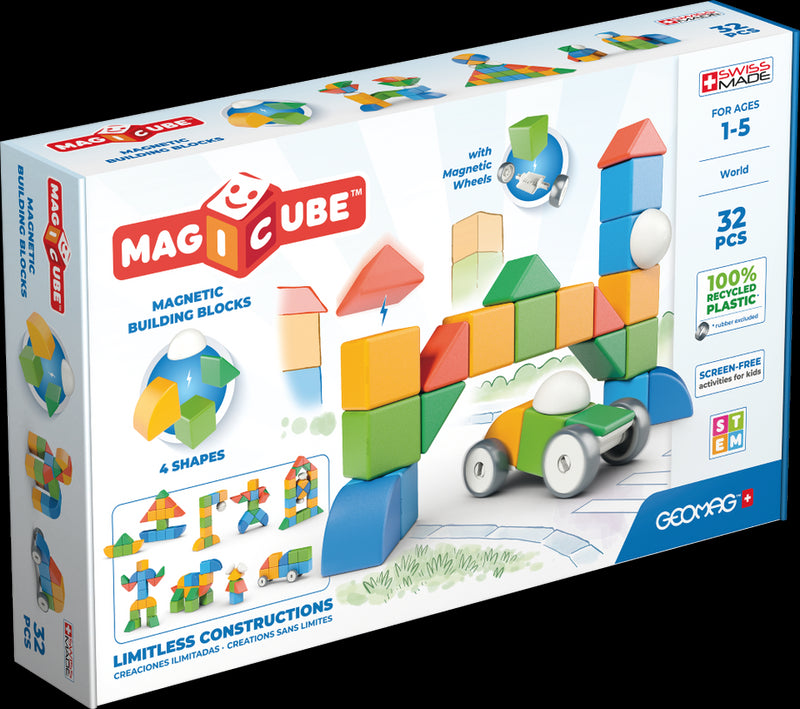 Geomag Magicube 4Shapes Recycled World 32 kpl