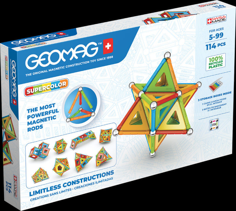 Geomag Supercolor Kierrätetty 114 osaa