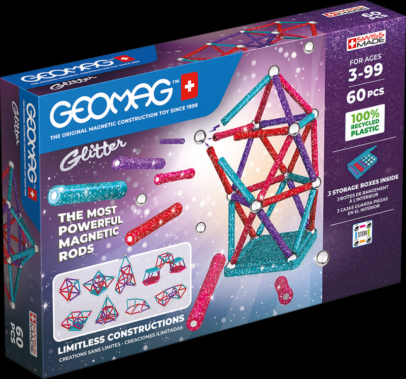 Geomag Glitter Kierrätetty 60 kpl