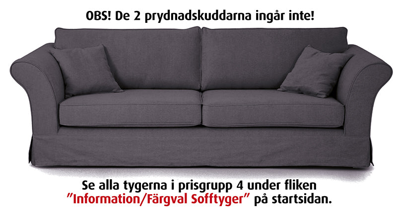 Bergholm 3-istuttava sohva, sininen soro