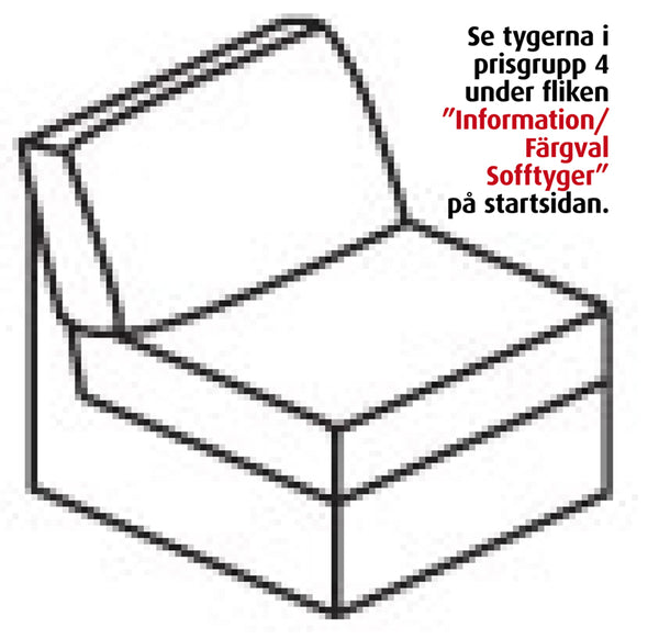 Modulaarinen sohva Move 1-istuttava L.65 cm, sininen soro