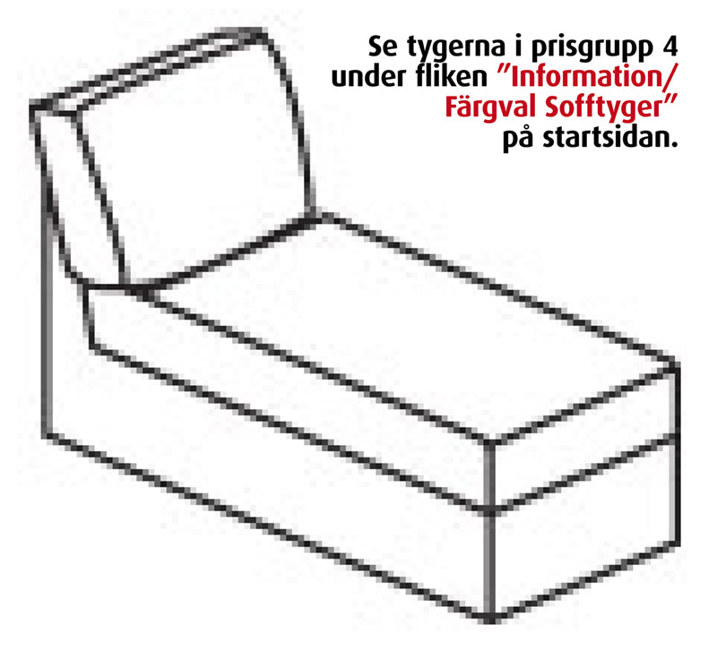 Modulaarinen sohva Move Divan L.55 cm, sininen soro