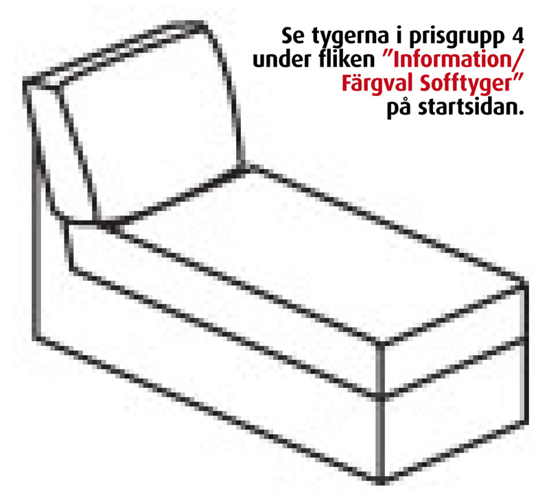 Modulaarinen sohva Move Divan L.65 cm, minttu soro