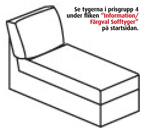 Modulaarinen sohva Move Divan L.65 cm, turkoosi soro