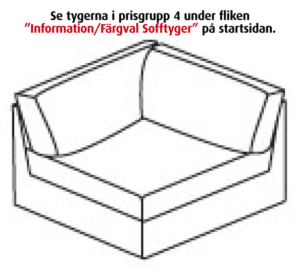 Modulaarinen sohva Move Kulma suora L.88 cm, minttu soro