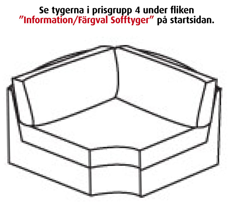 Modulaarinen sohva Move Kulma pyöreä L.115 cm, minttu soro