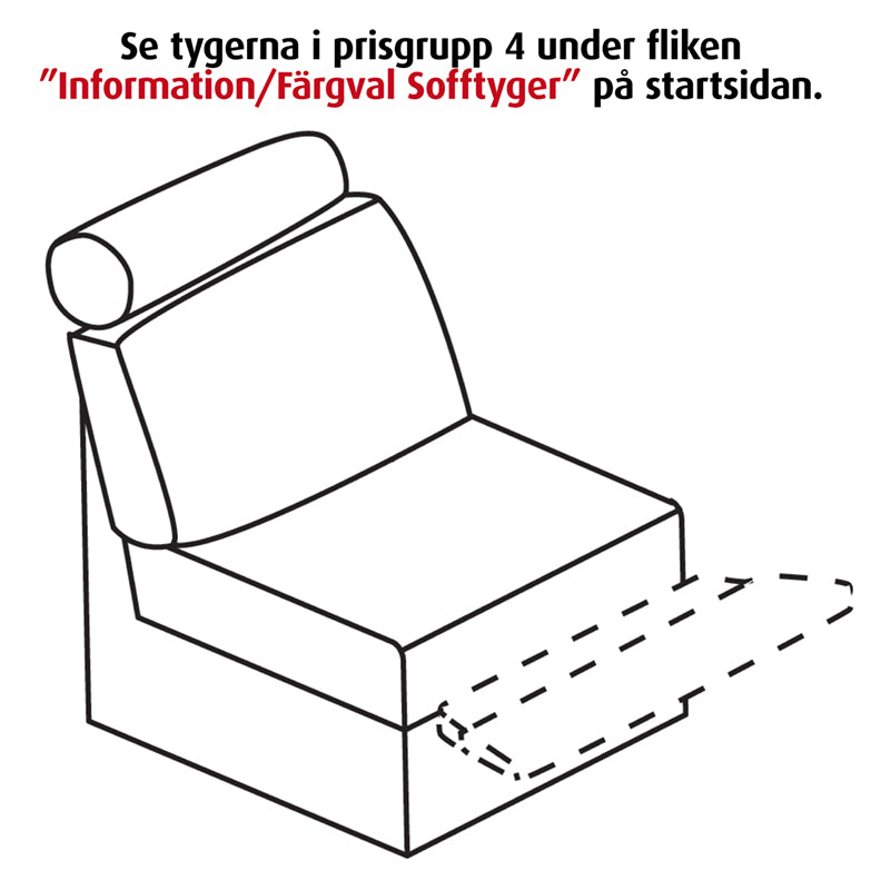 Modulaarinen sohva Move Recliner 1-istuttava L65cm,sininen soro