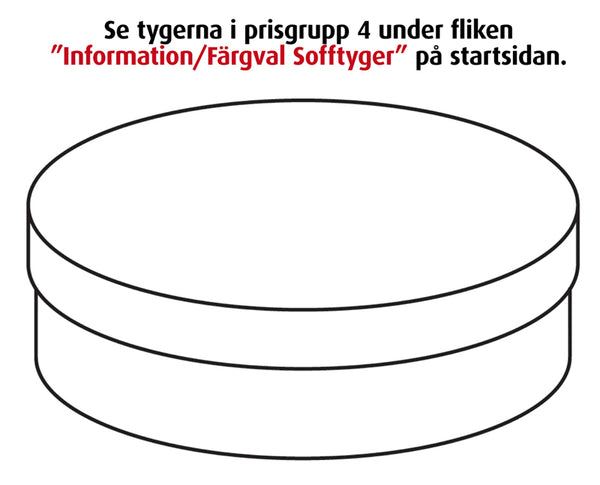 Sohvajakkara Move pyöreä 90 cm, sininen soro