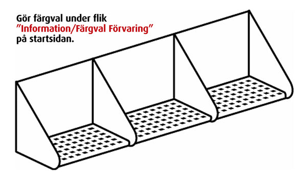 Kenkäteline väliseinällä 5-paikkainen, L 100 cm