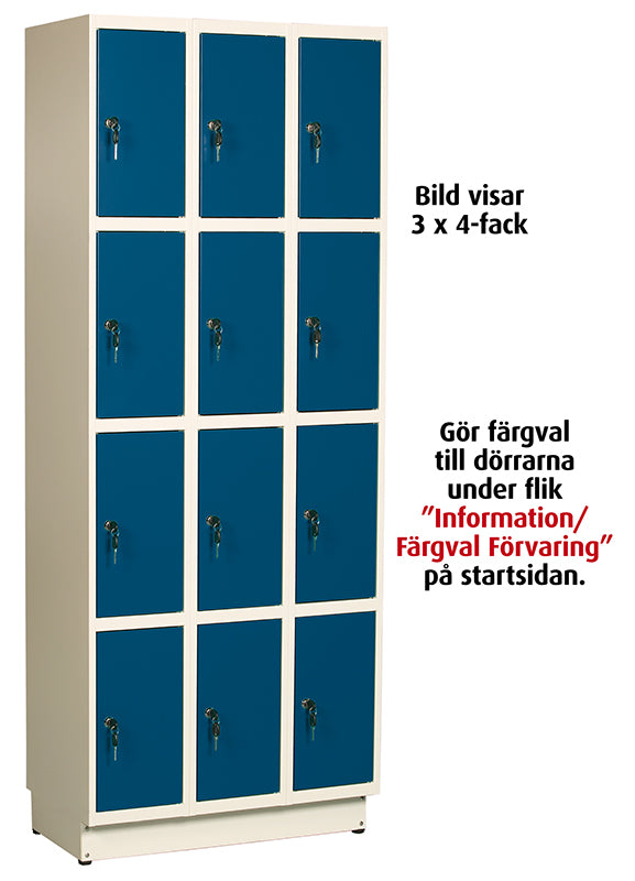 Säilytyslokero 2x4 lokeroa, L 50 cm.