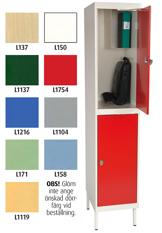 Oppilaskaappi Puolikas 2x3 lokeroa L 90 cm