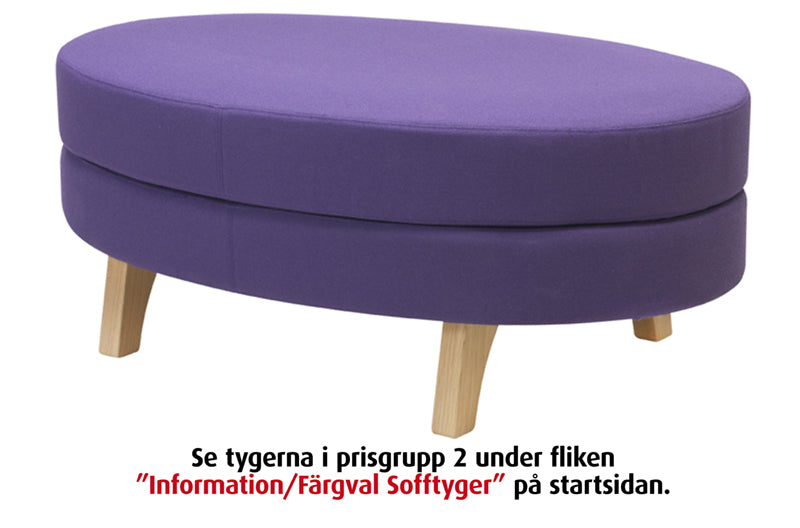 Sohvajakkara Klubb ellipsi 110 x 70 cm hintaryhmä 3