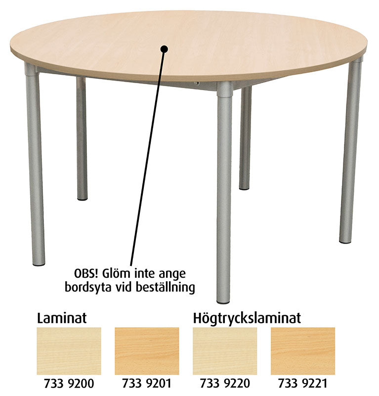 Oppilaspöytä Ø 120 cm