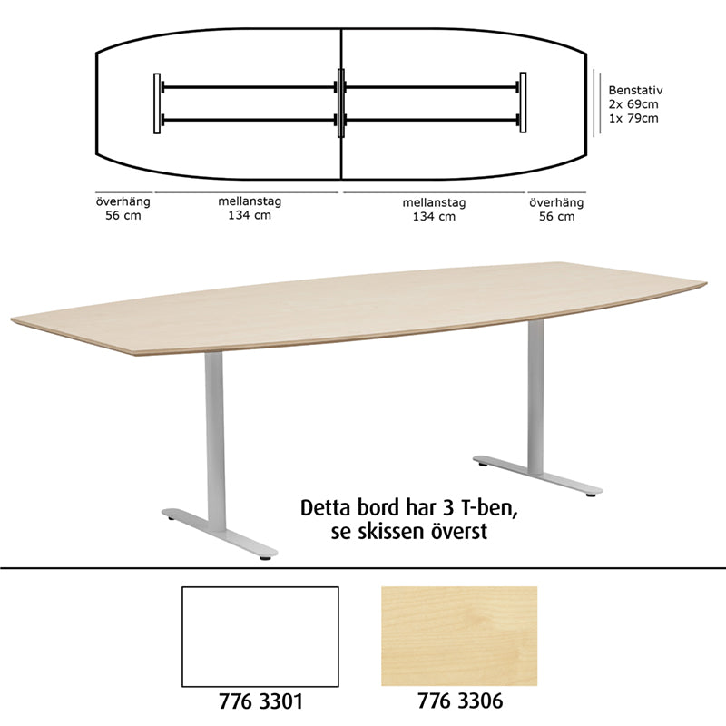 Neuvottelupöytä Sandy 380x120/80cm 