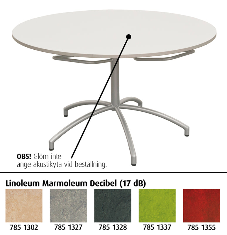 Pöytä Malte Ø 130 cm 